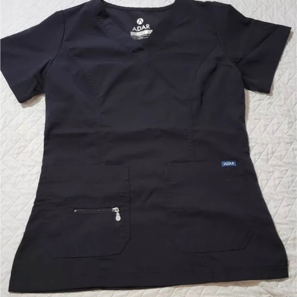 Ada Women's Black Scrub Top